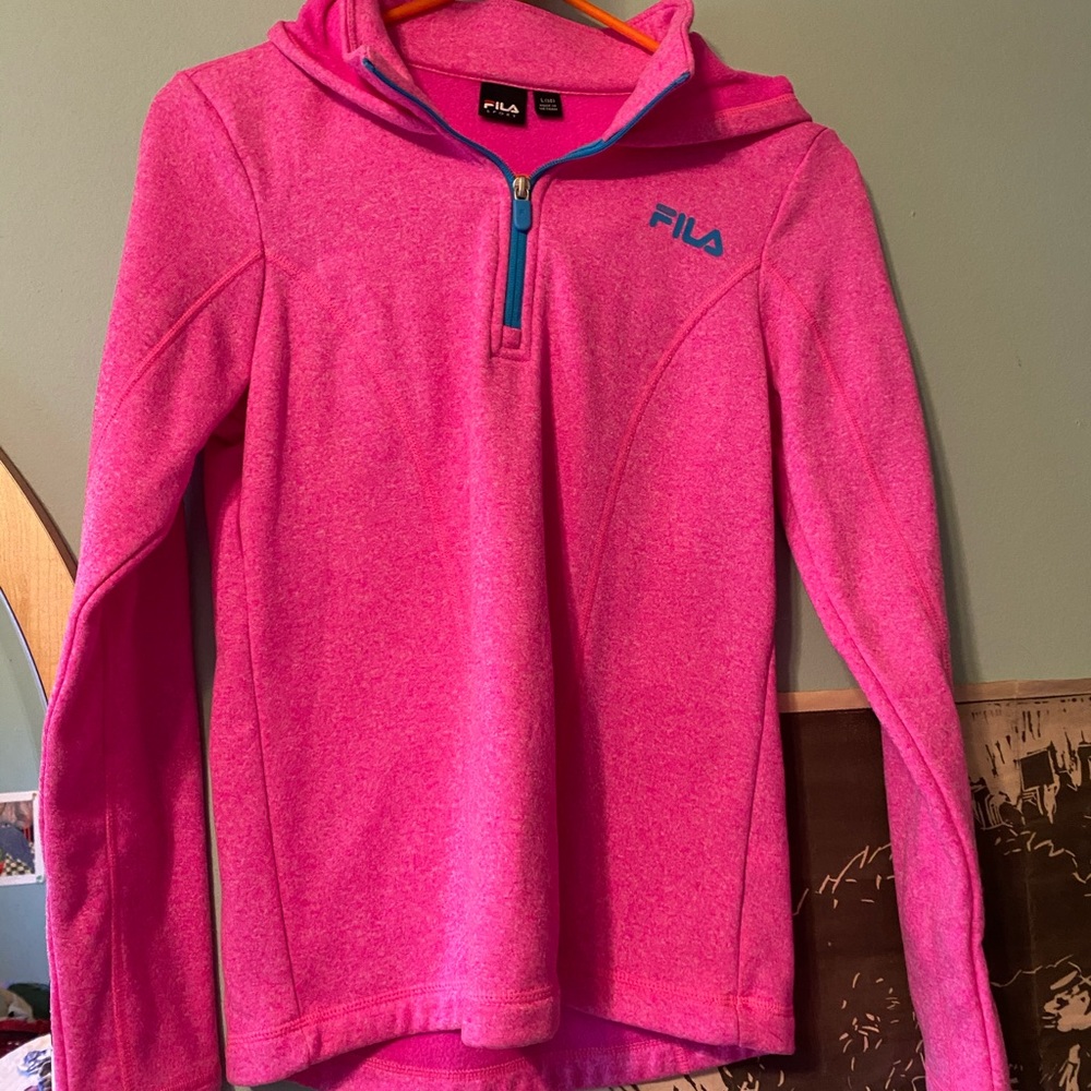 NEVER WORN pink fila hoodie